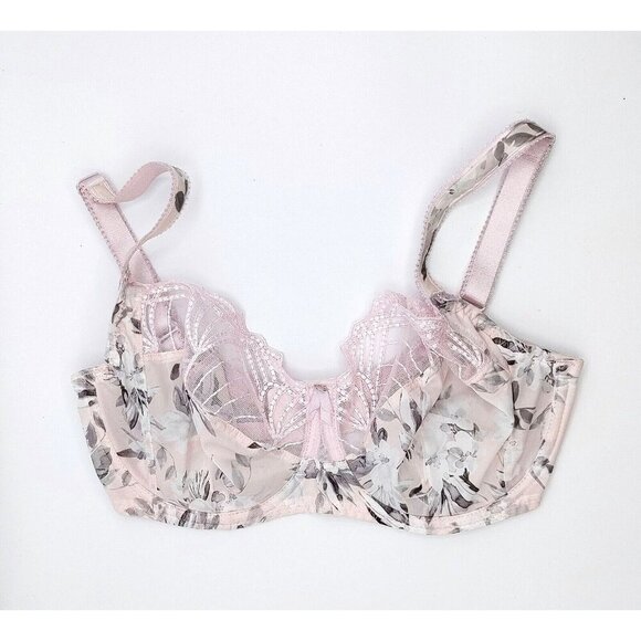 Fantasie FL101447 Adelle Print Underwired Side Support Bra 30H Pink Blossom - Picture 1 of 4